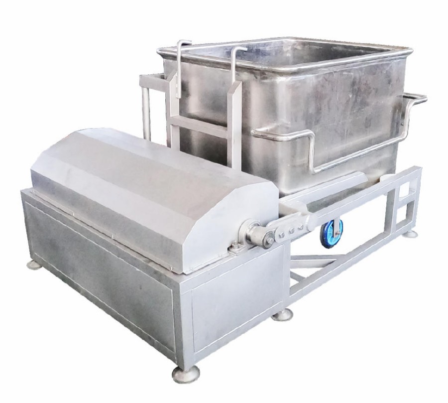 Material cart cleaning machine